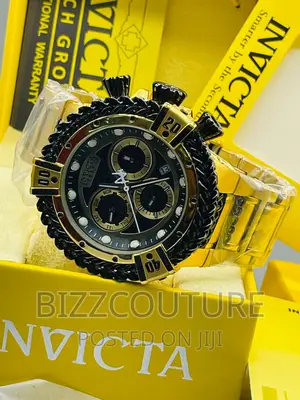 Original INVICTA Gold Chain Watch Available in Store