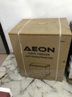 Brand New Aeon 150liters Chest Freezer -acf150gk Grey Color