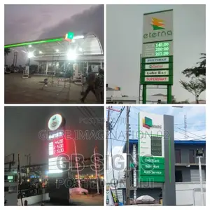 Filling Station Signage, Neon, Branding