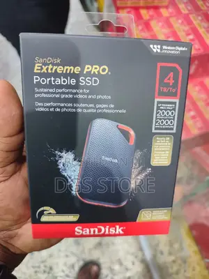 Sandisk Extreme Pro SSD External Hard 2000mbs Drive 4tb