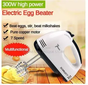 Auto. 7 Speed Electric Hand Mixer -Egg Beater- Cake Ba- 180W