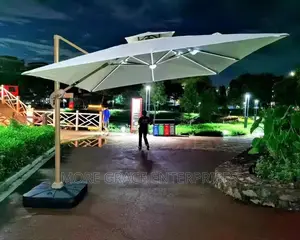 Garden Sun Umbrella With Black Base