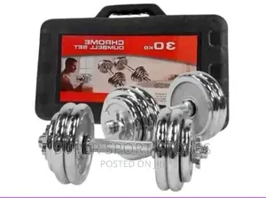 30kg Chrome Dumbbell Set