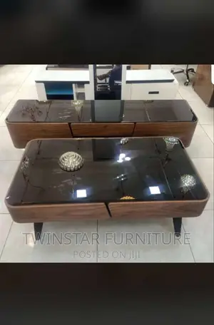 New Modern Luxury Set of Tv Stand With Centre Table