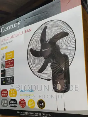 Century Rechargeable Wall Fan