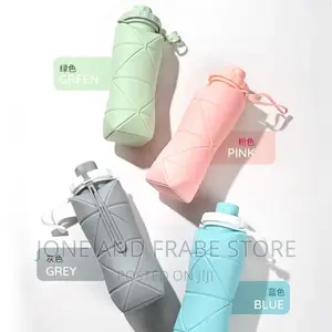 600ML Silicone Foldable Portable Water Bottle