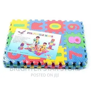 Kids Eva Puzzle Mats Alphabet Nd Numbers- Multicolor Small