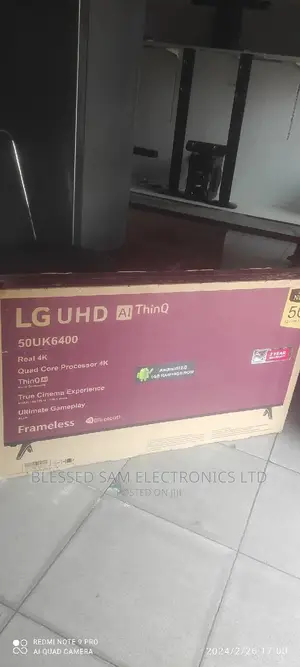 Lg Android Smart Tv 50"Inch Flameless And Bluetooth Wifi