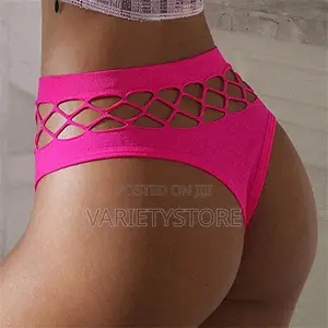 Sexy Hollow Out Thongs Women's High Waist G-String Panties