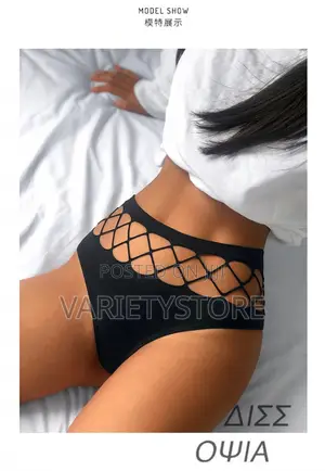 Sexy Hollow Out Thongs Women's High Waist G-String Panties