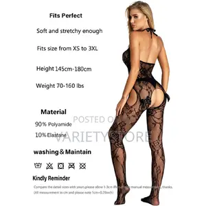 Women's Transparent Catsuit Open Crotch Body Stockings