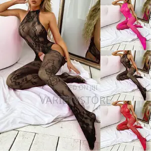 Women's Transparent Catsuit Open Crotch Body Stockings