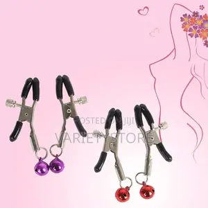 2 PCS Nipple Clamps Metal Adjustable Breast Clip Sex Toy