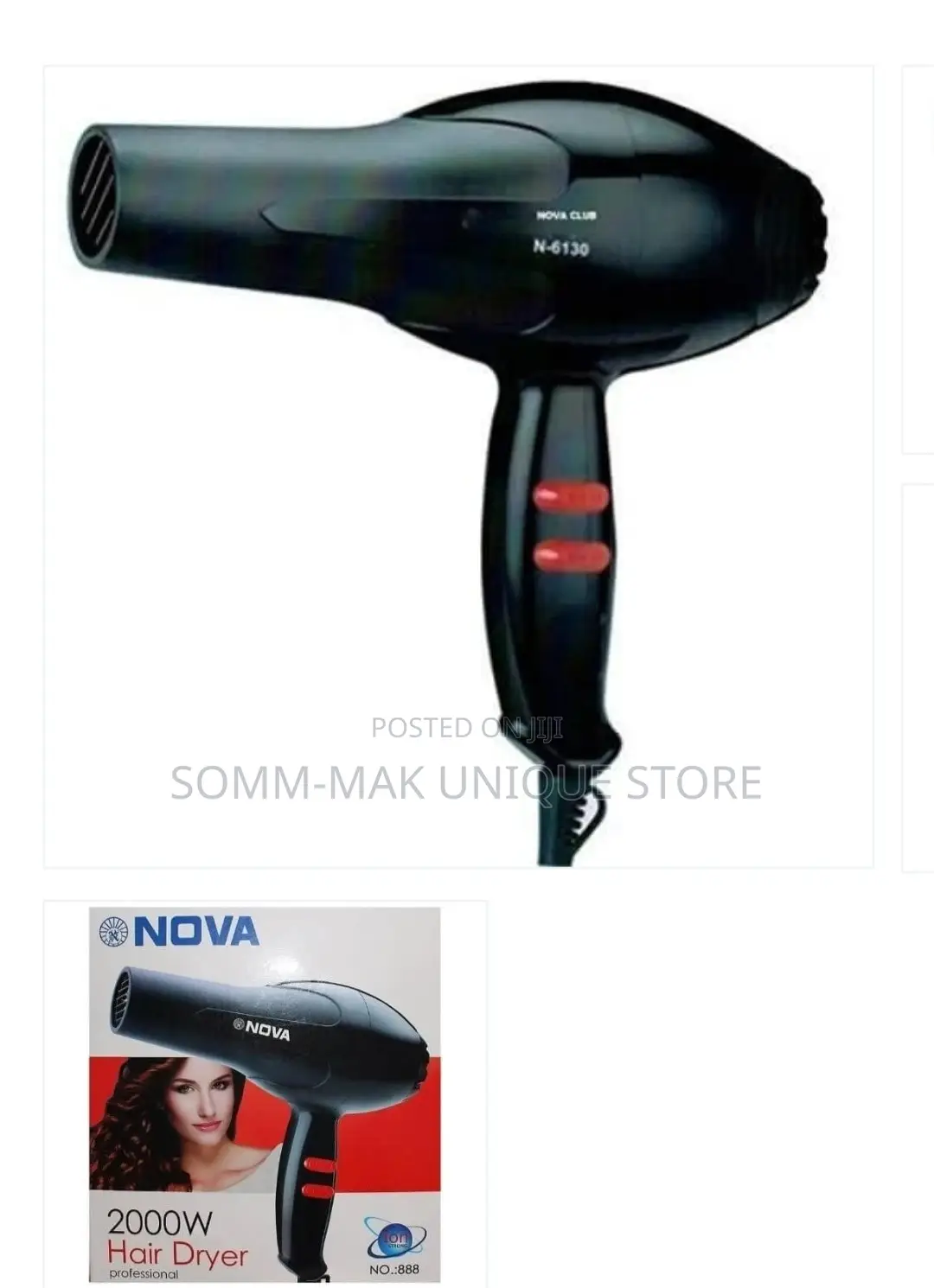 Electric Nova Hair Dryer - 2000W