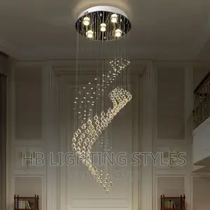Crystal Room Lights Spiral Crystal Staircase Chandelier
