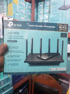 Tp-Link Ax54000 Dual-Band Wifi 6 Gigabit Router Archer Ax72