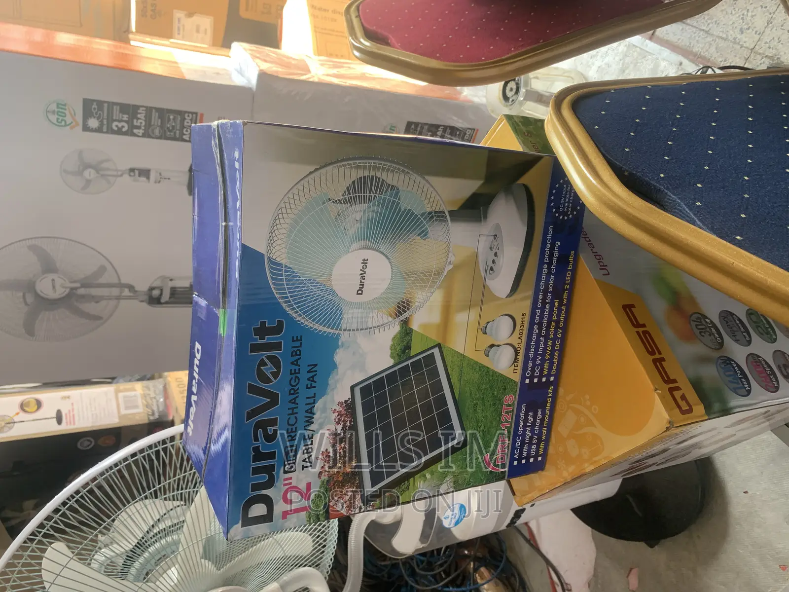 Duravolt Rechargeable Table Fan