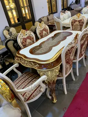 New Modern Luxury Royal Dining Table With Chairs