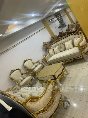 Modern Luxury Egyptian Sofa Chairs With Table Side Stools