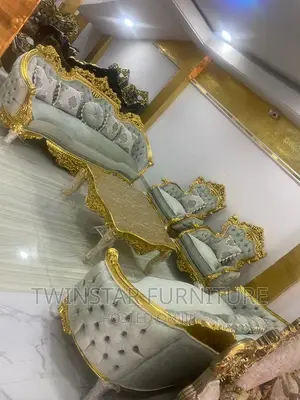 Modern Luxury Egyptian Sofa Chairs With Table Side Stools