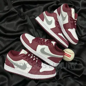 ORIGINAL Air Jordan 1 Low "Bordeaux’S MEN Women SNEAKERS