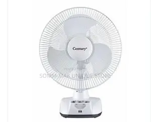 Rechargeable Table Fan With Led Light - 12" - 30W