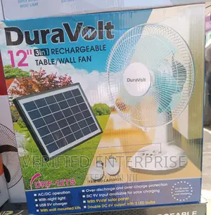 Rechargeable Wall/ Table Fan With Panel