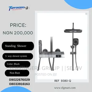Luxury Standing Shower With Mixer Tap and Temperature Gauge
