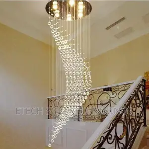New Luxury L E D Rain Drop Chandelier Light For Living Room