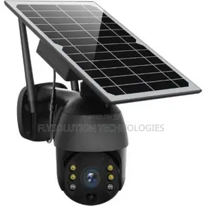 Ubox 360° PTZ Solar Powered Surveillance Hd Camera - Black