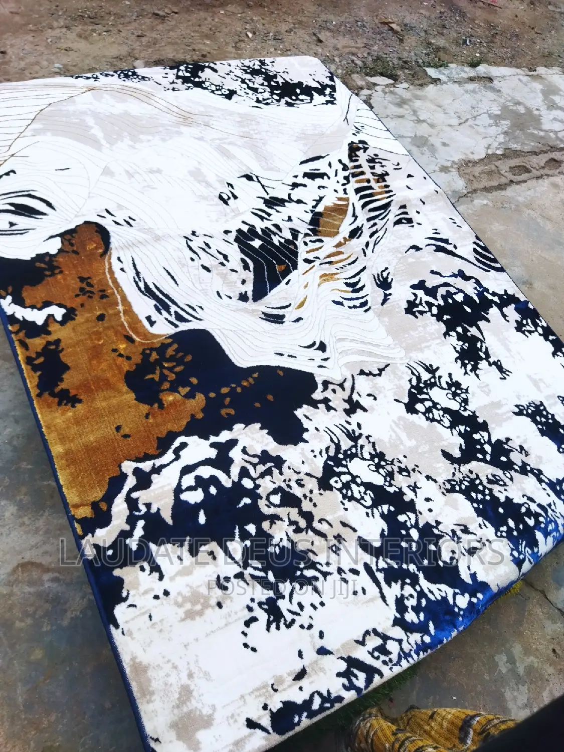 Designed Center Rug