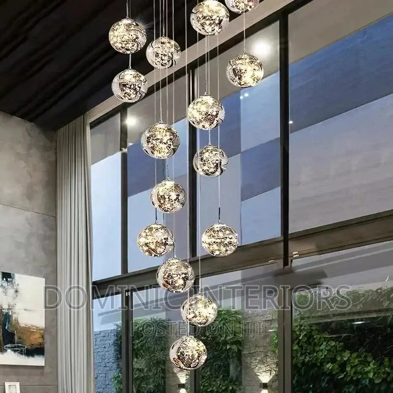 Crystal Ball Stair Ceiling Light