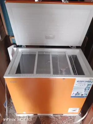 Bruhm Inverter Deep Freezer 3 1/2 Ft With Glass 5 Years W