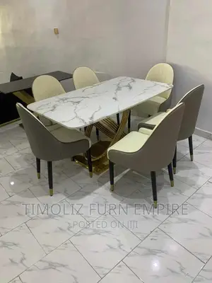6 Seaters Luxury Marble Dining Set