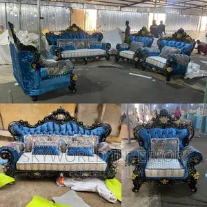 Complete Blue Royal Set Sofa