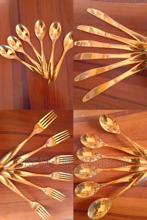 24 Pieces Gold Cutlery Set