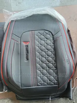Gold Horse Black and Red Seat Cover
