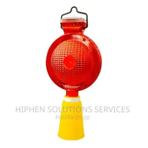 Safety Solar Warning Flashing Traffic Cone Light