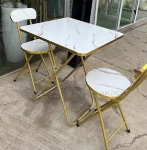 A Set of Foldable Table and Chairs
