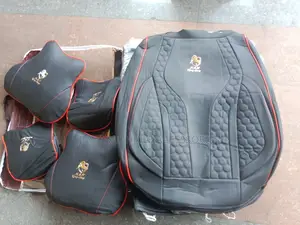 Gold Horse Black With Red Line Seat Cover