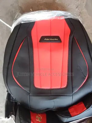 Gold Horse Full Black With Red Seat Cover