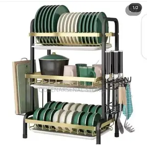 Gold and Black 3layer Dish Rack