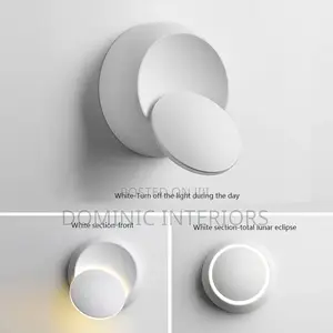 Rotating Wall Lamp (White Colour)