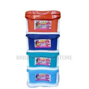 Plastic Children Baby Wardrobe Small- Multicolour