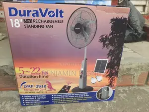 18" Rechargeable Solar a/C Standing Fan