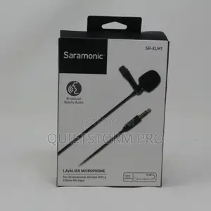 Podcast Mic Saramonic Lavalier Sr-Lmx1 Clip-on Microphone