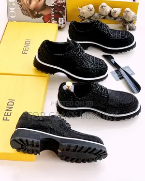 Original Fendi Luxury Designer Thick Sole Men Shoe