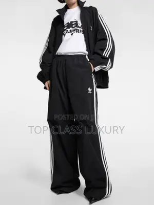 Balenciaga X Adidas Nylon Baggy Pants