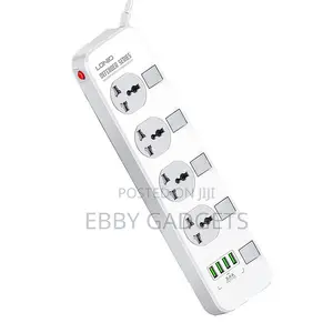 LDNIO Power Strip SC4408 2500W 10A – 4 Sockets 4 USB