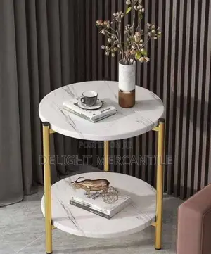 Marble Top Side Stool Table